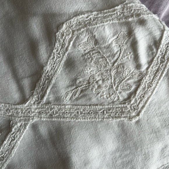 Zara White Lace-Trim Mini Dress - Picture 7 of 7